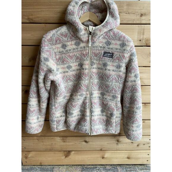 Eddie Bauer Youth Fleece Zip Jacket With Hood - Picture 1 of 10